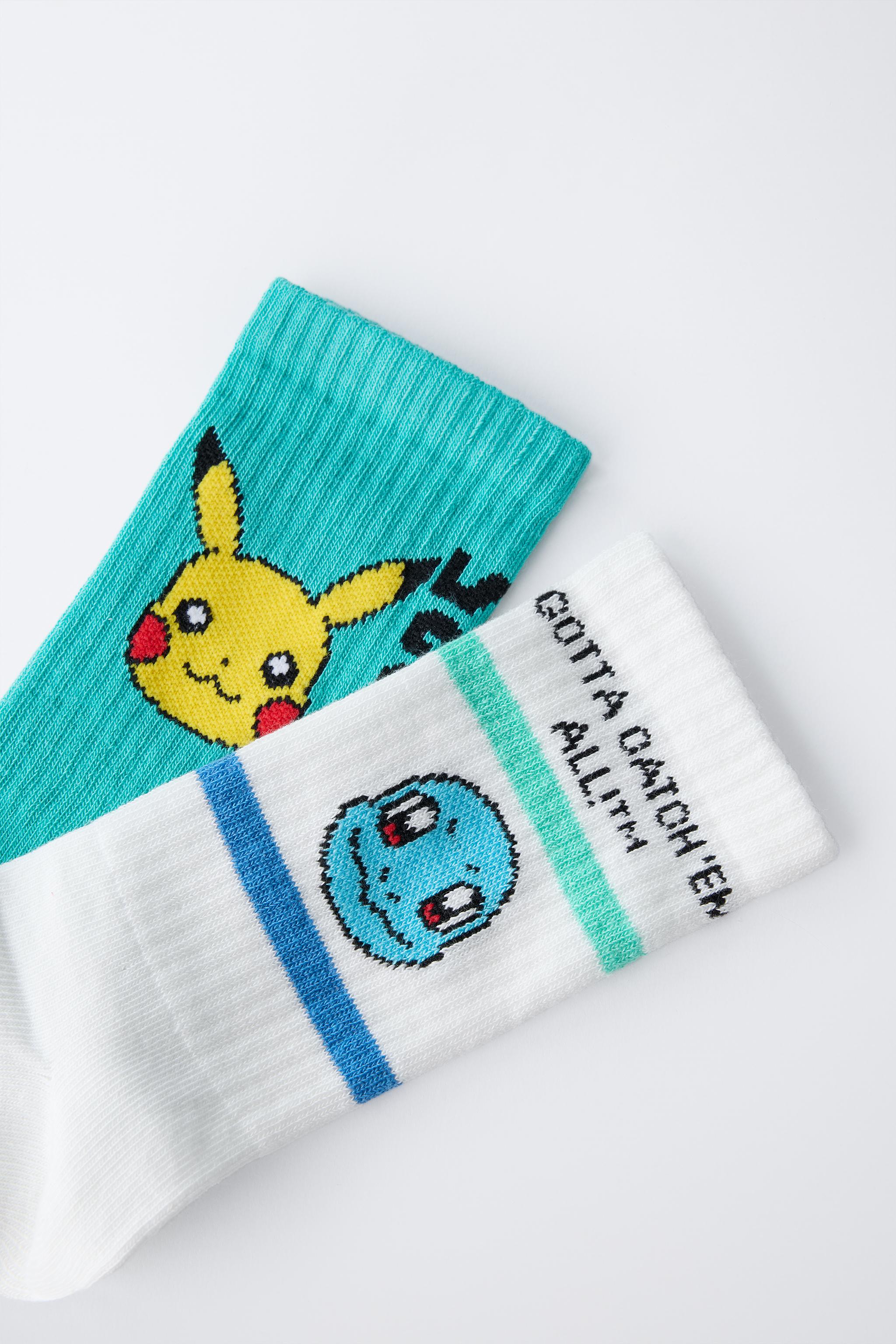4-14 ANS/ LOT DE DEUX PAIRES CHAUSSETTES PIKACHU POKÉMON ™